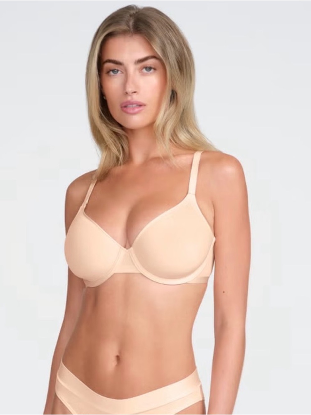 Cuup demi t shirt Everyday Nude T-Shirt Bra - Smooth Light Beige Support